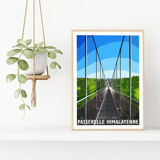 Auvergne / Haute-Loire / Passerelle Himalayenne des Gorges du Lignon